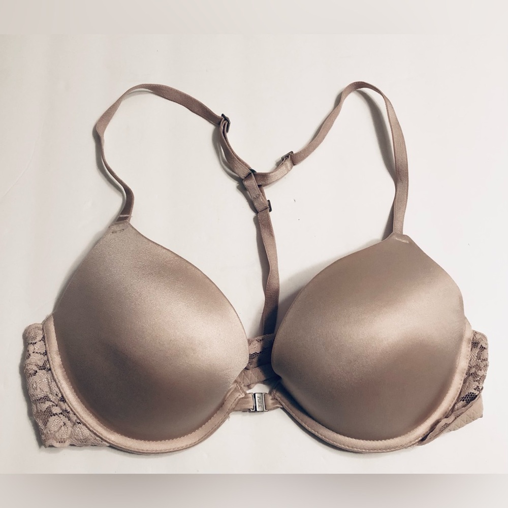 Y2K PINK VS Plunge Push Up Bra 34C